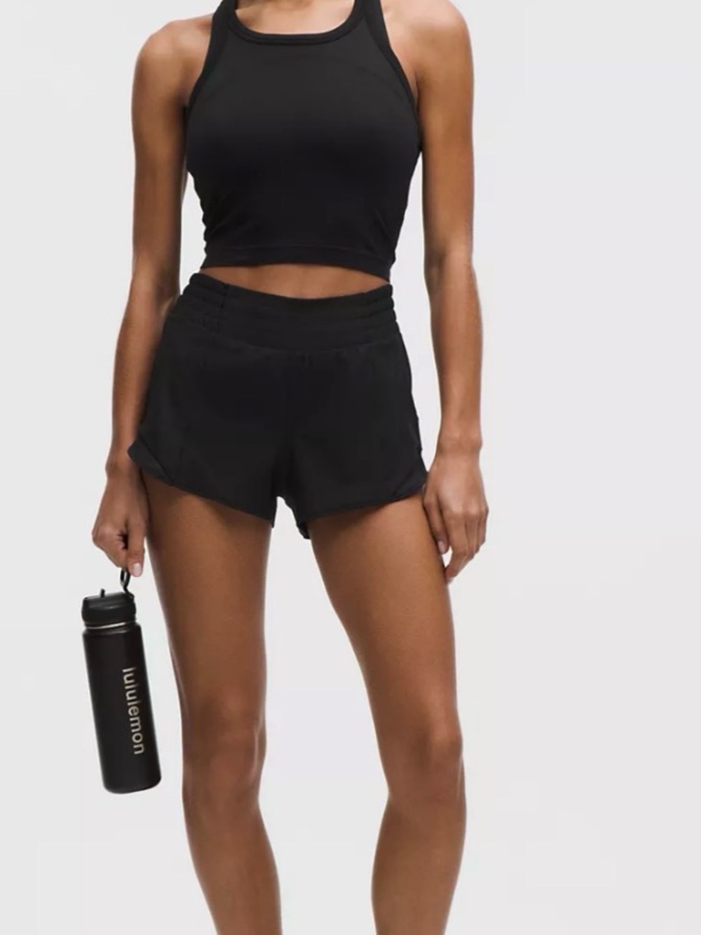 lululemon athletica Women's Black Athletic Shorts size 8